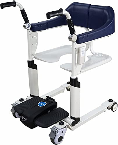 Elektrisk patientlyft, äldreomsorgsrullstol, multifunktionell patientlyft Toalettrullstol för omvårdnad äldre, patient, belastning 120 kg/265,5 lb