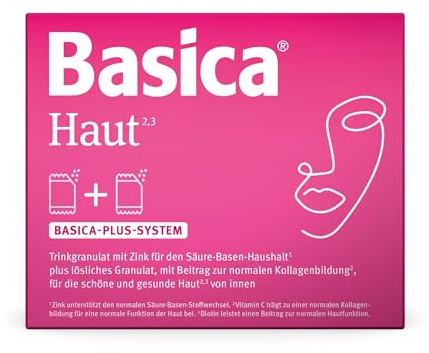 Basica® Haut Basenpulver im Doppelsachet | Säure-Basen-Balance & eine schöne, gesunde Haut von innen* | laktose- & glutenfrei & ohne Zucker | basische Mineralien und Spurenelemente | 7 Doppelsachets