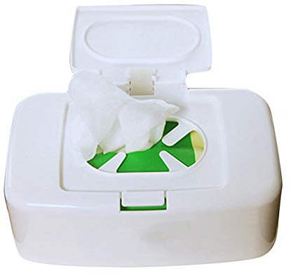 Krujecnt Wet Wipes Dispenser Case, Wet Wipes Storage Box, Refillable Baby Wet Tissue Box Wipe Dispenser with Lid, Dry Wet Toilet Paper Holder Napkin Container Box Organiser for Bathroom, Kitchen