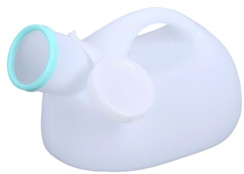 Urinflasche für Herren, 2000 ml, große Kapazität, für ältere Menschen, Kunststoff-Urin-Sammler mit Deckel, tragbarer Urinbehälter für Erwachsene, auslaufsicherer Urinbehälter