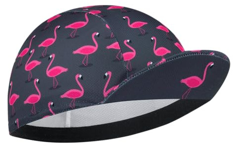 Corsehild Cycling Cap with Sun Visor, Lightweight Polyester Bike Hat for Men & Women, Breathable Under Helmet Design for Road Biking & Outdoor Sports