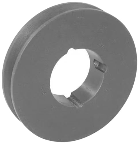 cyclingcolors 1x Polea con orificio Taperlock para correa trapezoidal 1 canal Z SPZ AVX10 Diámetro exterior 228 mm Diámetro de paso 224 mm Hierro fundido Maquinaria de construcción forestal agrícola