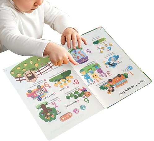 Livre Parlant De Mots, Livre d'apprentissage Précoce, Jouet Interactif Éducatif Mots Anglais pour Petits Développement Précoce De La Langue