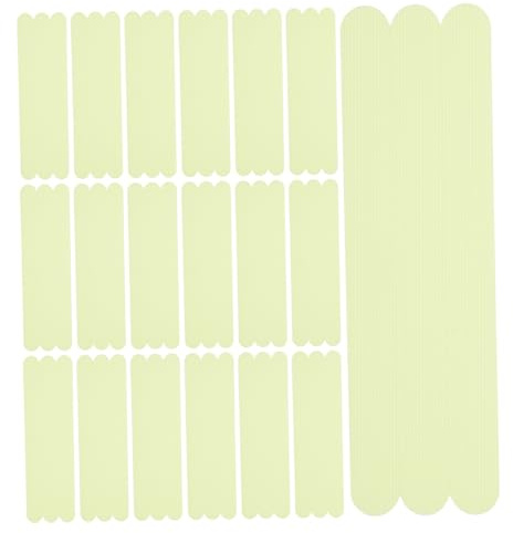 KOMBIUDA 24 piezas Tiras Antideslizantes para Baño Transparente Resistente al Agua Pegatinas de Seguridad para Bañera y Escaleras Diseño Fluorescente para Uso Nocturno