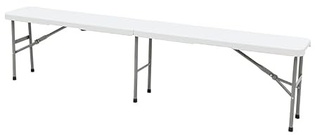 KAMBERG Banc Pliable 180 cm - 180 x 28 x 43,5 cm - Banc Pliant 180 cm
