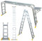 Abbey Aluminium Multi-Purpose Ladder 4.4m with New Safety Platform MPL44