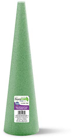 FloraCraft FloraFōM Cone 4.75 Inch x 17.9 Inch Green