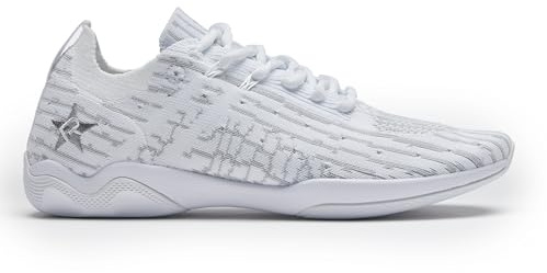 Rebel Athletic Revolt White Cheer Shoe, White, Size 8