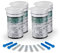 Glucosio nel sangue strisce di prova 100 e lancette 100 per Blood Sugar monitor kit per Exactive EQ Impulse solo
