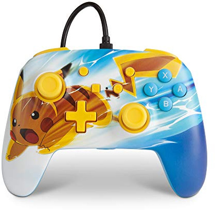 Powera Pokémon Manette Filaire Améliorée pour Nintendo Switch - Pikachu Charge