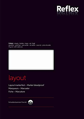 Schoellershammer Layout Markerfest Papier, A3, 75 g/m², Block mit 75 Blatt