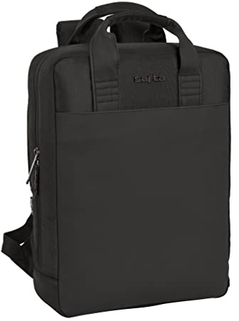 Safta, Mochila Para Portatil 13,3''+Usb Business Black 29X39X11Cm Unisex niños, Multicolor, Estándar