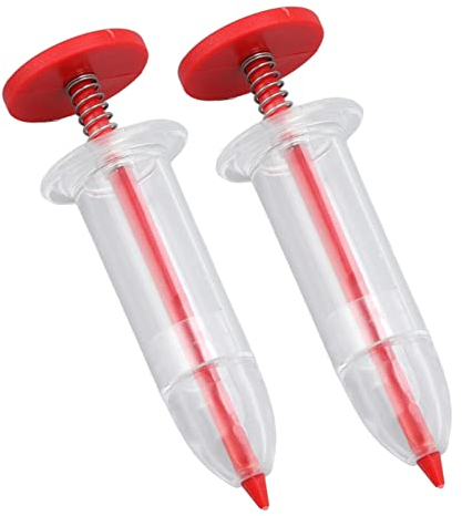 2 Stück Mini Seed Sower, manueller Mini Seedmaster Mini Saatgutspender Kleiner Samenstreuer, sorgt für eine gleichmäßige Samenverteilung, Gartenpflanzer für Garten, Karotten, Salat, Grünkohlsamen