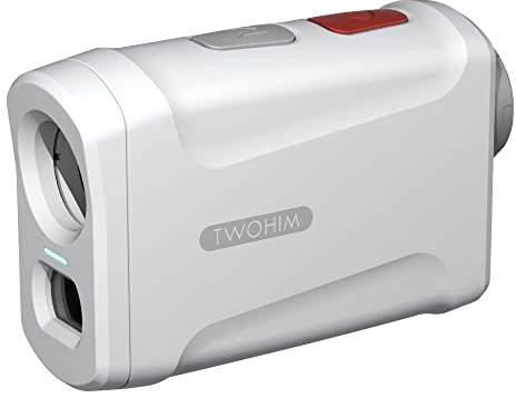 TWOHIM Telémetro de golf de bolsillo, Medidor Distancia Laser, color blanco