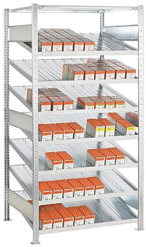 Schrägbodenregal Kanbanregal - Grundregal HxBxT 2.000 x 1.000 x 500 mm