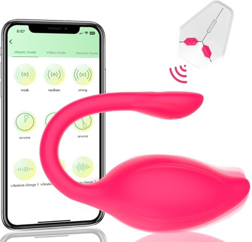 Wearable Egg Vibrator, Sex Toys for Women, App & Remote Control Bullet Vibrator Vibrating Adult Toys Rechargeable Sex Toys4couples Men & Women Adult Sex Toys Massagers for Female Couples Pleasure