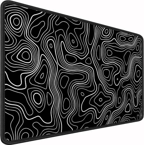 Premium Gaming Mauspad XXL 1200 x 600 mm - Wasserdicht & rutschfest - Genähte Kanten für Haltbarkeit - Perfekt für PC, MacBook und Laptop - Großes Mousepad 1200x600 mm (Flüssigmetall)