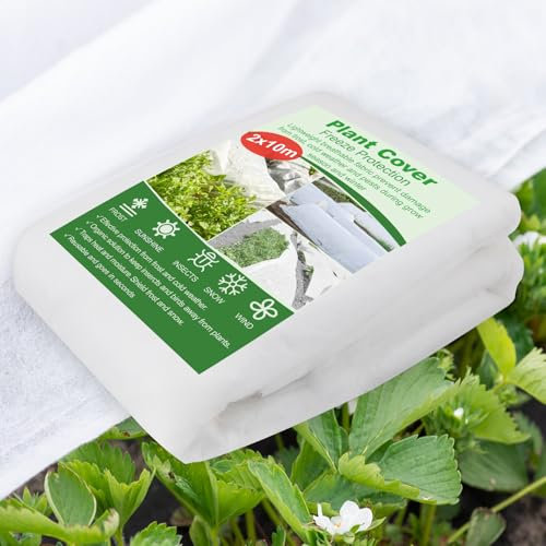 NONMON Garden Fleece Frost Protection 2 m x 10 m Horticultural Fleece for Plant 40gsm Heavy Duty Non-Woven Fabric Cover Blanket for Winter Plant Frost Protection Outdoor Garden Lawn Vegetables