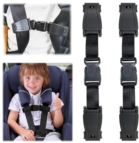 2 pcs hebilla de seguridad del asiento de coche, clip de la correa del tórax del asiento de coche, arnés del asiento de coche para el asiento de coche, cochecito, silla alta