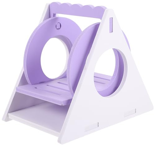 SMASOLO Balançoire pour Hamster en Plastique Violet D’Exercice Jeu pour Cage à Hamster, Accessoire Ludique pour Petits Animaux comme Gerbilles et Cobayes