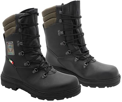 COFRA Chain Bole - Botas de seguridad con protección para motosierra Forst Level 2, puntera de acero, tallas 40-47, negro y verde, 43 EU X-Ancho