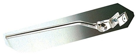 PLETSCHER Seitenständer ESGE, Zweit-Montage, Alu-Druckguß, mit Alu-Lasche und Innensechskant-Senkschraube M10 x 50, Stützenmaß - 305 mm, silber