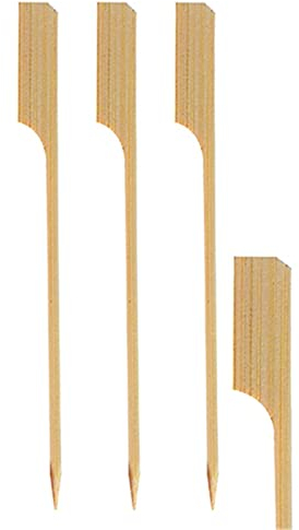 Papstar Grill-Spieße / Fingerfood-Spieße Golf (250 Stück), 21 cm lang, sehr dekorativ, Naturholzspieße aus Bambus, gut zum Greifen, für Partys/Grillfeste/Deko, in Pappbox #84408