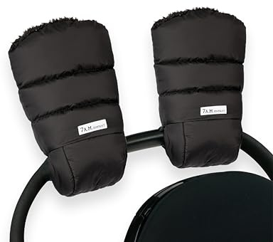 7AM Enfant Stroller Hand Warmers - Warmmuffs with Anti- Freeze, Cold Weather, Water Repellent Warm Hand Gloves for Pushchair, Pram, and Stroller