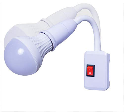 NSENMAOLONGSHANGMAO E27LED Luce Zoccolo, Luce Notturna Risparmio energetico, 3W5W autosufficiente Luce Spina dell'interruttore, Lampada da Comodino, Lampada biberoneria (5W)