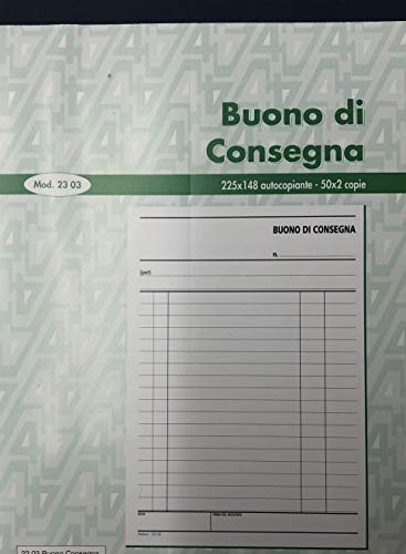 Multiart Lot de 5 carnets de livraison 50 x 2 format 22,5 x 14,8 cm. 2 copies autobloquantes