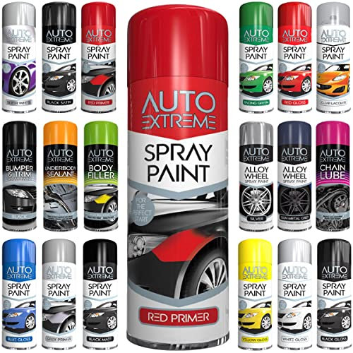 Classic Signature - 1 x Auto Extreme Red Primer Spray Paint 250ml, Professional Quality, Perfect Finish for Cars, Bikes,Vans, Metal, Wood