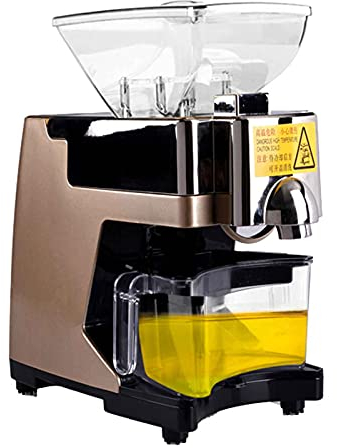 Pressa per Olio Completamente Automatica Macchina Piccolo Frantoio Multifunzione Intelligente per Uso Domestico, Spremitura A Caldo EA Freddo, Resa in Olio ＞95%, 36x16x36 Cm