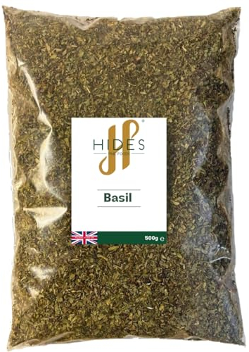 Hides Fine Foods - Basil 500g - Suitable for Vegetarians - Italian Cooking - Passata - Tomato Sauce - Pasta Sauce - Pizza - Sauces - Dressings - Cupboard Essential