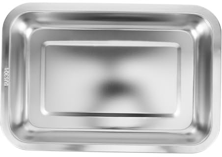 Sosoport Edelstahl Katzenklo Für Kleine Katzen Offene rutschfeste Katzentoilette Ohne Auslaufen Robust Und Langlebig Edelstahl Leicht Zu Reinigen Und Komfortabel Für Ihr Haustier