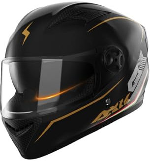 QJWMatic Casque de Moto intégré Casque modulable certifié ECE Casque intégral avec Double visière Casque de Course pour Adultes Femmes Hommes Casque intégral M,54-61cm