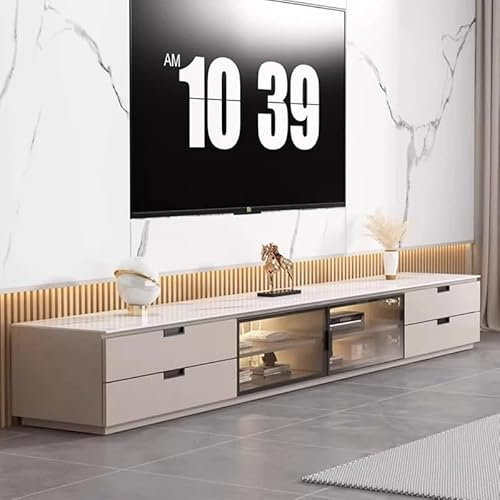 Chimenea eléctrica para TV, consola de almacenamiento, mesa de centro, muebles nórdicos para sala de estar, 120 cm, diseño moderno para un ambiente acogedor y almacenamiento elegante, acabado de