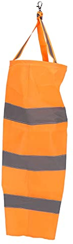 80CM Reflective Weather Windsock Orange Wind Direction Indicator for Outdoor Airport Farm Garden (100CM)
