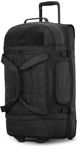 High Sierra Pathsetter Large Wheeled Rolling Duffle - Black
