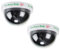 Set of 2 Naughty Little Xmas Elf Dummy Surveillance Camera with Flashing Light