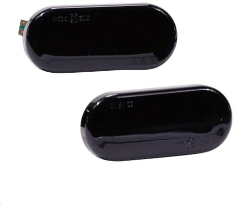 Dinámicos LED intermitentes laterales para Bora Golf 3 4 Passat 3BG Polo SB6 Sharan Vento (negro)
