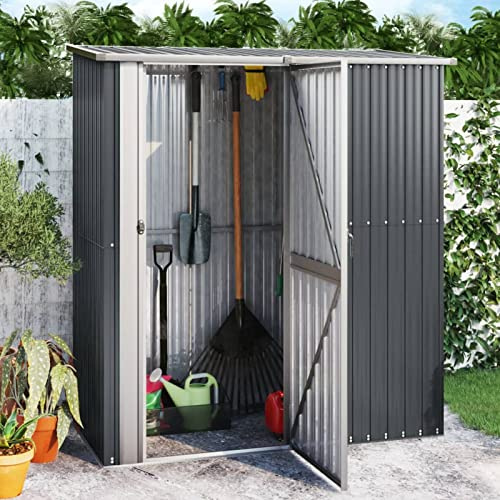 Keketa Homgoday Trädgårdsskjul Antracit | Galvaniserad stål, 180,5 x 97 x 209,5 cm | Verktygsförråd Model150905