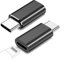 FQSH for Lightning Female to USB C Male Adapter for iPhone 16 15 Pro Max Plus,for iPad Air,for Samsung,Support 27W PD Fast Charging&Data Transfer,Type C Charger Connector Cable,Not for Audio/OTG,Black