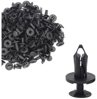 CGEAMDY Clips Fixation Pour Intérieur Voiture, Clips De Fixation Voiture Pour Pare-Chocs, Clips Garniture Intérieure Porte En Plastique, Robuste Et Durable Clip De Fixation Pour Panneau(50 Pièces)