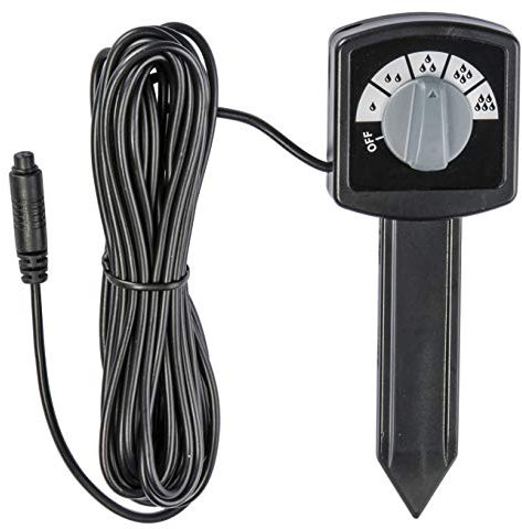 Regensensor Bewässerungscomputer I misst die vorhandene Bodenfeuchtigkeit I Kompatibel mit vielen Geräten z. B. GLO-51 I Bodenfeuchtigkeitsmesser I 5 m Kabel I 5 Feuchtigkeitsstufen I spart Wasser
