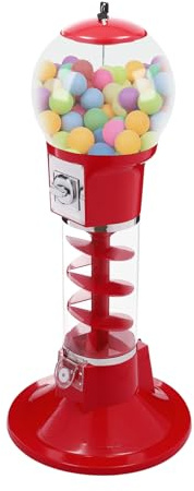 Vending Machine, 300 Capsule Toys Bulk Large Vending Machine Candy Vending Machine for 1 Dollar Coin, 43.31Inch Tall Cylindrical Gumball Dispenser Machine w/Keys for Selling Small Twister Balls