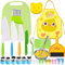 SUNXBUK Kindermesser Set 31 Teiliges,Montessori Spielzeug,Küchenmesser Kinder,Montessori Messer Set,für Kochen,Obstschneiden,für Kinder Kleinkinder ab 2 Jahren