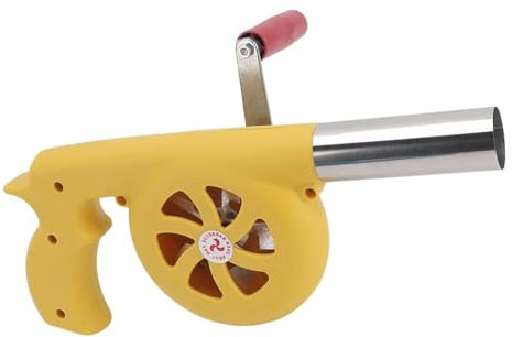 Accesorios para Barbacoa, Mini Ventilador de Barbacoa con manivela, soplador de Aire para cocinar al Aire Libre, Aumenta la Potencia del Fuego, soplador de Aire portátil
