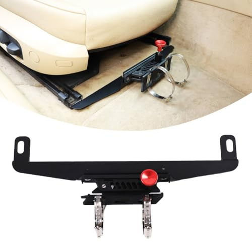 Supporto per estintore in alluminio regolabile, compatibile con BMW Serie 3 (E9x)/2 Cabrio (F23), colore nero
