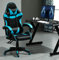 mcc direct Bürostuhl Ergonomisch, Schreibtischstuhl, Drehstuhl, Gaming Sessel, Gamingstuhl (Blau)