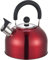 Whistling Kettle 2.5 Litre Stainless Steel RED